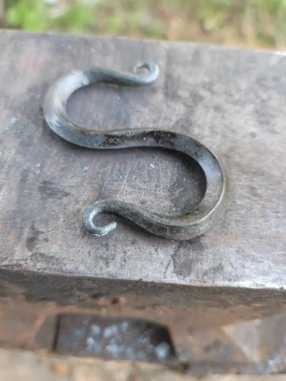 Hand Forged S Hook-Diamond Shaped by Redbeard's Forge LLC, Southern home decor detail photo 3