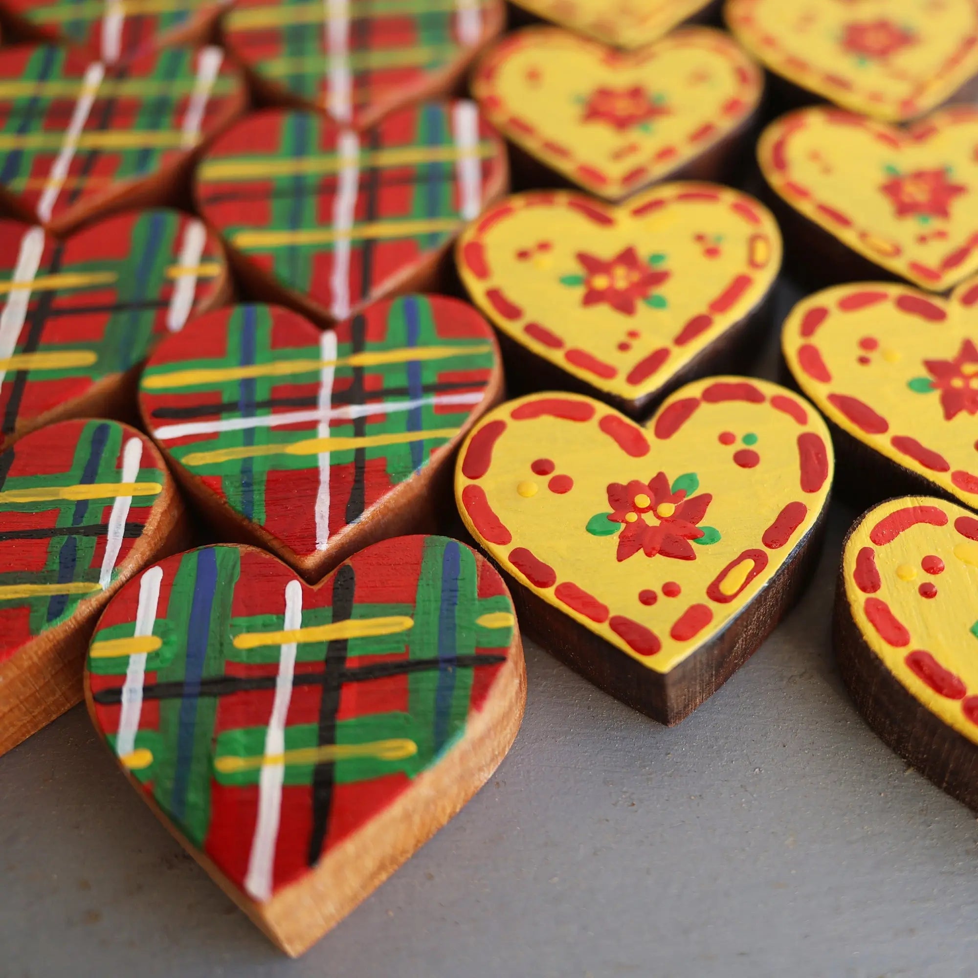 Hand-Painted Hearts :: Christmas Edition ✨ Dennehey Design Co.
