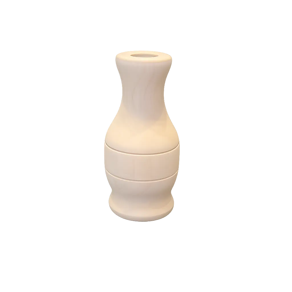 Hand Turned River Birch Wood Candle Holder or Bud Vase – Sculptural Wooden Vessel Paw Paw’s Woodshop of Mississippi