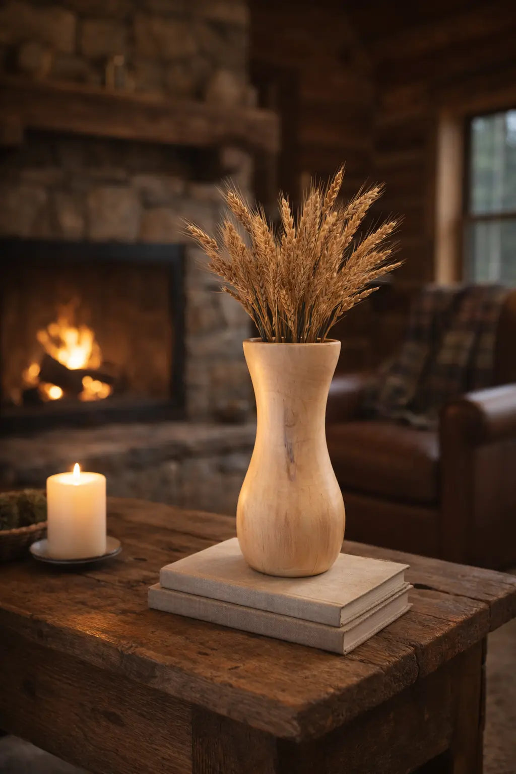 Hand Turned Sweet Gum Wood Vase – Sculptural Wooden Vessel, Handmade in Mississippi Paw Paw’s Woodshop of Mississippi