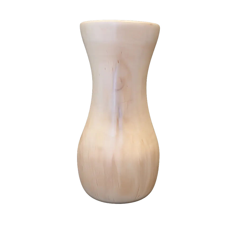 Hand Turned Sweet Gum Wood Vase – Sculptural Wooden Vessel, Handmade in Mississippi Paw Paw’s Woodshop of Mississippi