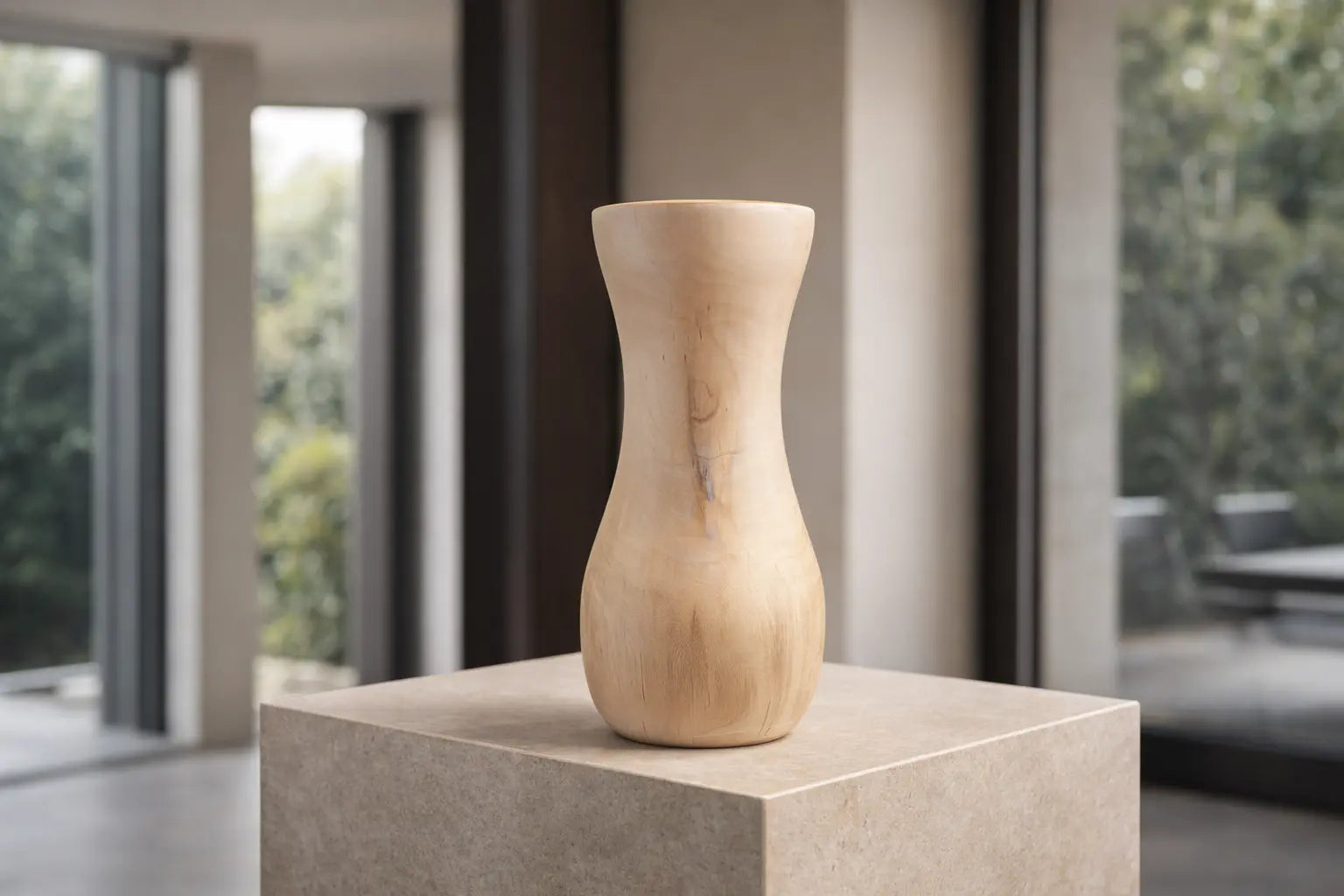 Hand Turned Sweet Gum Wood Vase – Sculptural Wooden Vessel, Handmade in Mississippi Paw Paw’s Woodshop of Mississippi