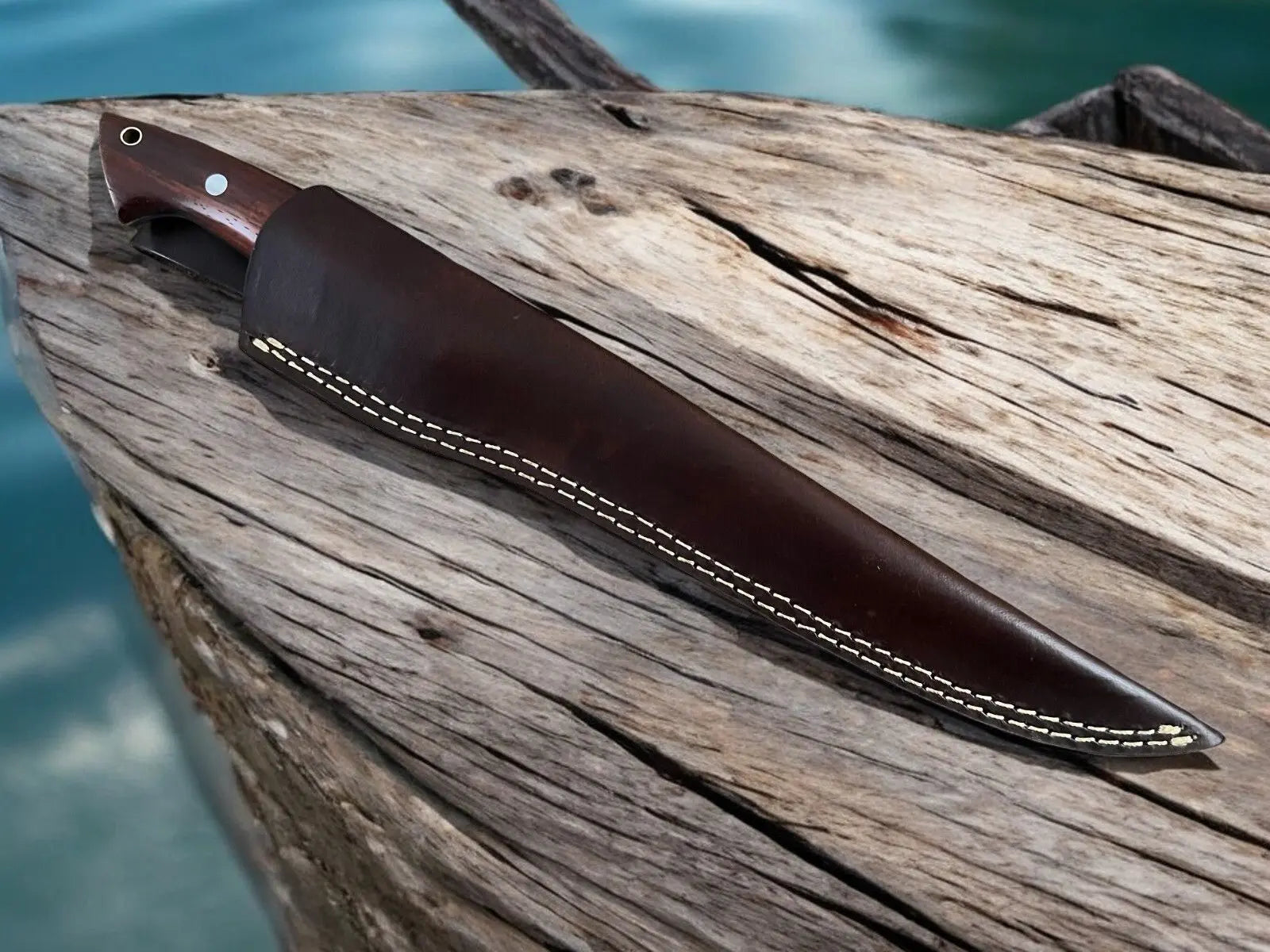Handcrafted Rosewood Fillet Knife - Precision at 14.4 Damascus Knife Store