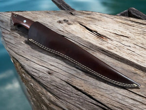 Handcrafted Rosewood Fillet Knife - Precision at 14.4 Damascus Knife Store
