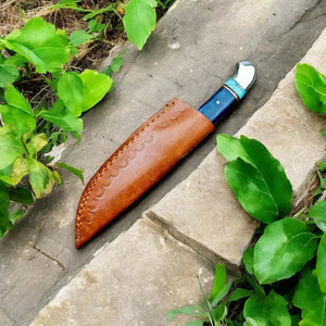 Handmade Damascus Hunting Knife – Epoxy Resin Handle Damascus Knife Store