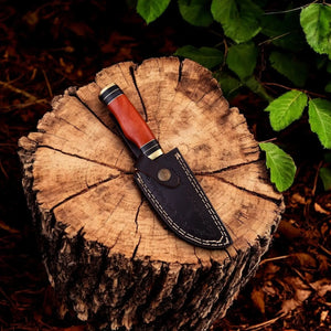 Handmade Damascus Hunting Knife with Epoxy Resin Handle Damascus Knife Store