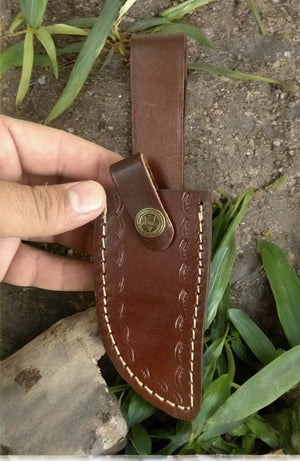 Handmade Damascus Hunting Knife with Epoxy Resin Handle Damascus Knife Store
