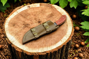 Handmade Damascus Hunting Knife with Exotic Wood Handle Damascus Knife Store