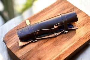 Handmade Damascus Kitchen Knives Set with Exotic Wood Handles Damascus Knife Store