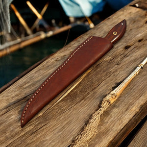 Handmade Damascus Steel Fillet Knife with Rosewood Handle Damascus Knife Store