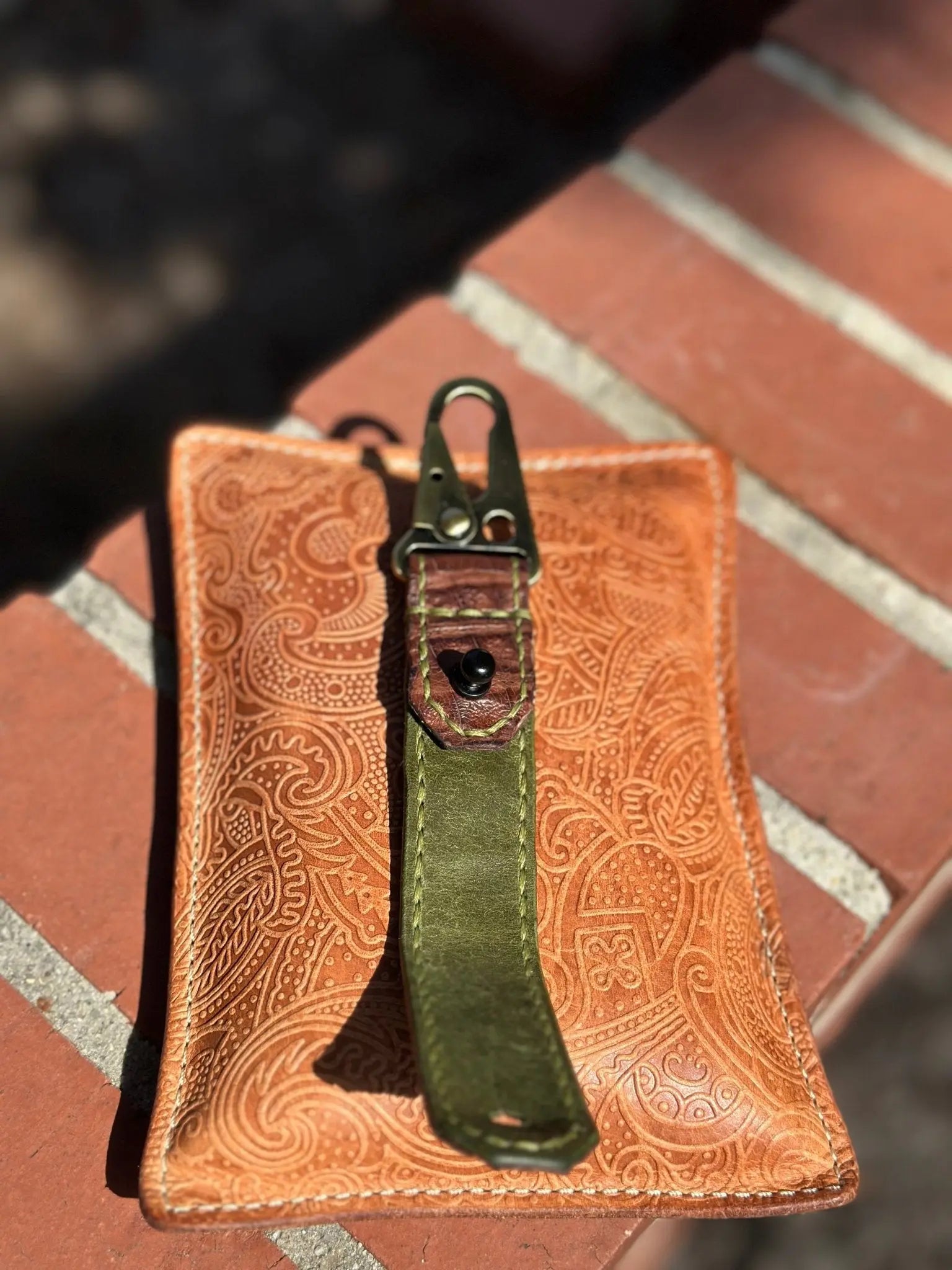 Handmade Leather Keychain by Kw Leatherworks, 3D printed gift detail photo 19