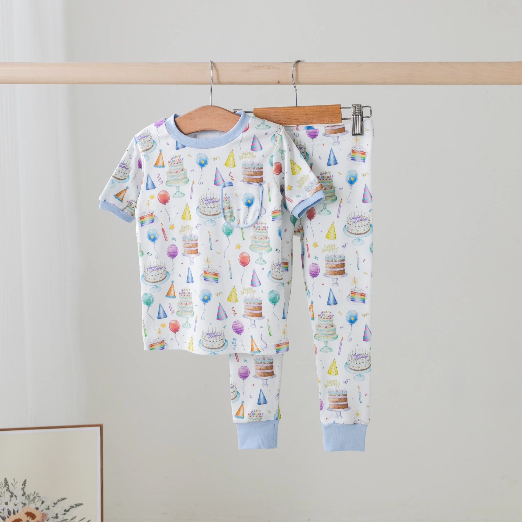 Happy Birthday Organic Cotton Pajama Set Nola Tawk