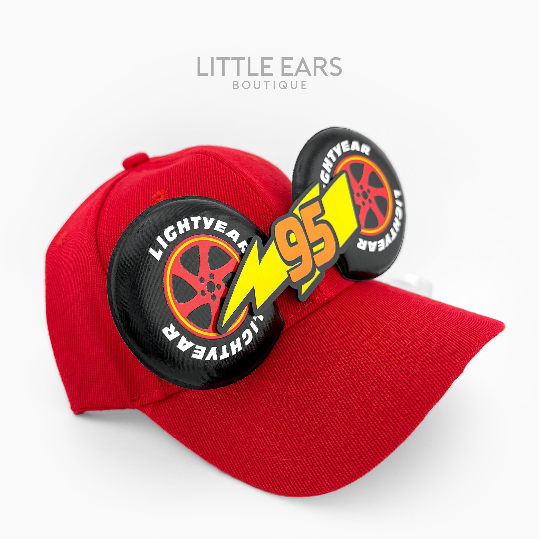 Lightning racer theme park hat detail by Little Ears Boutique