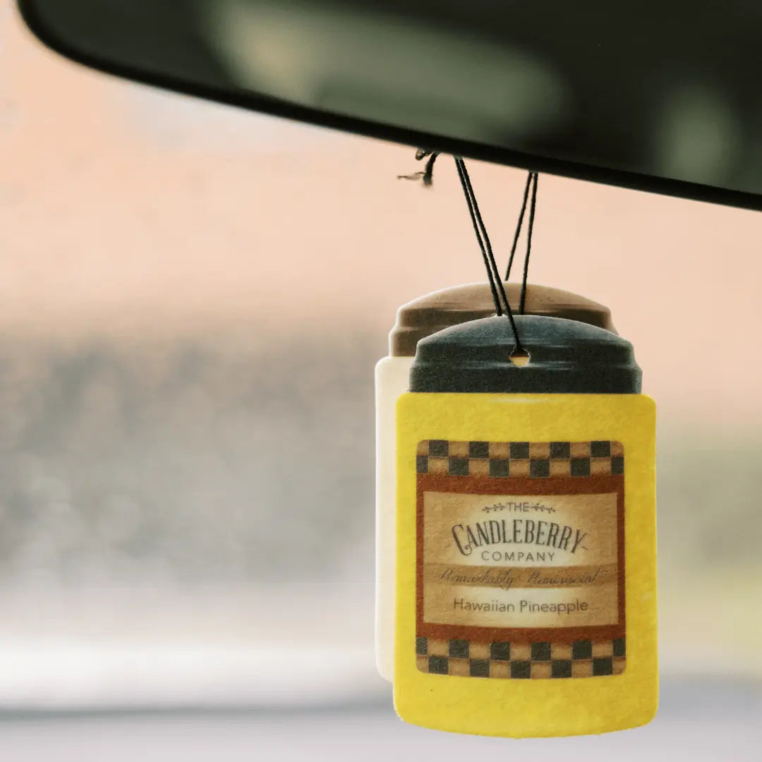 Hawaiian Pineapple™- "Fresh Cargo"®, Scent for the Car (2-PACK) (Collective) by The Candleberry® Candle Company, scented candle detail photo 2