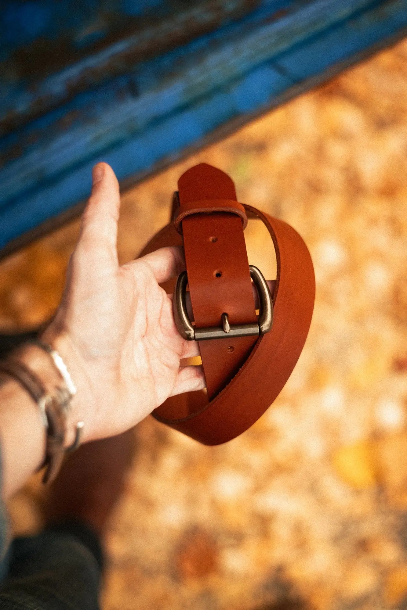 Heavy Duty Belt - Fieno by Loyal Stricklin, handmade leather goods detail photo 2
