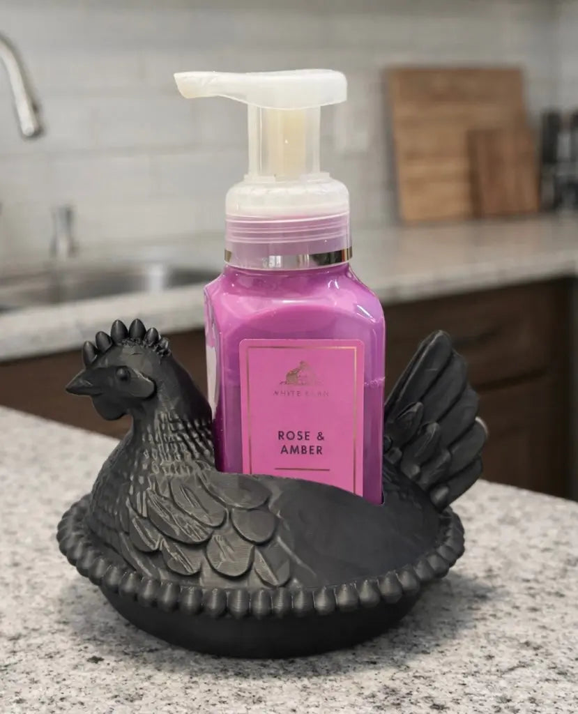 Hen On A Nest Soap Holder by Southern Backroad Tees LLC, Southern home decor detail photo 3