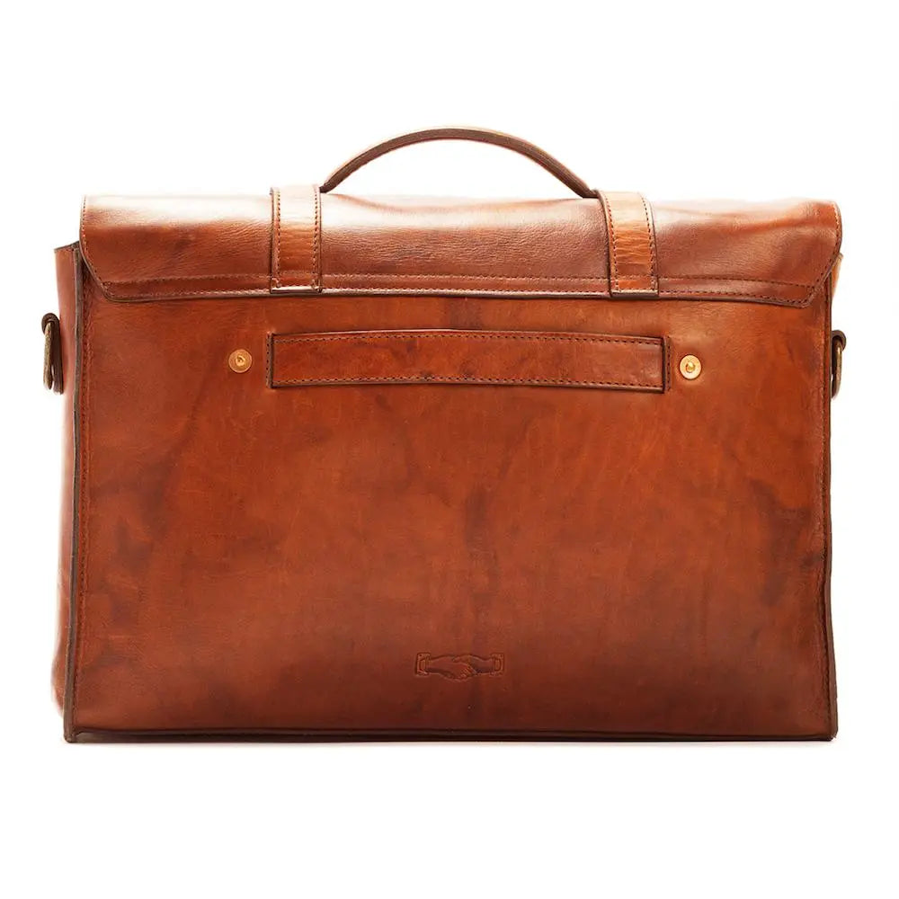 Heritage Leather Briefcase by Mission Mercantile Leather Goods, handmade leather goods detail photo 10