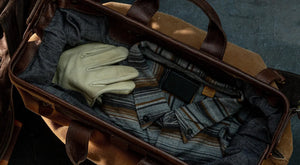 Heritage Waxed Canvas Lineman Duffle Bag Mission Mercantile Leather Goods