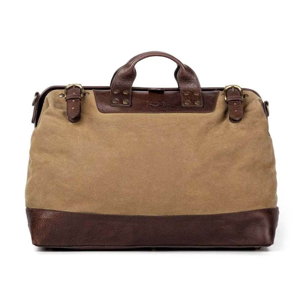 Heritage Waxed Canvas Lineman Duffle Bag Mission Mercantile Leather Goods