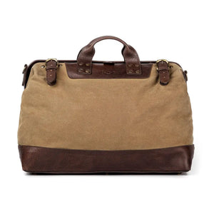 Heritage Waxed Canvas Lineman Duffle Bag Mission Mercantile Leather Goods