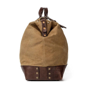 Heritage Waxed Canvas Lineman Duffle Bag Mission Mercantile Leather Goods