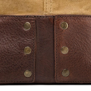 Heritage Waxed Canvas Lineman Duffle Bag Mission Mercantile Leather Goods
