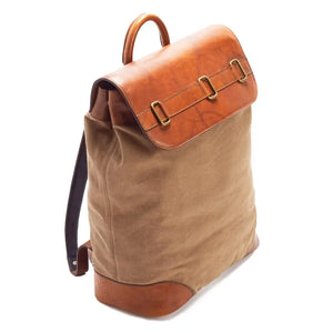 Heritage Waxed Canvas Steamer Backpack No. 2 by Mission Mercantile Leather Goods, Southern food gift detail photo 14