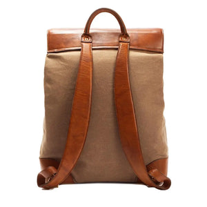 Heritage Waxed Canvas Steamer Backpack No. 2 by Mission Mercantile Leather Goods, Southern food gift detail photo 15