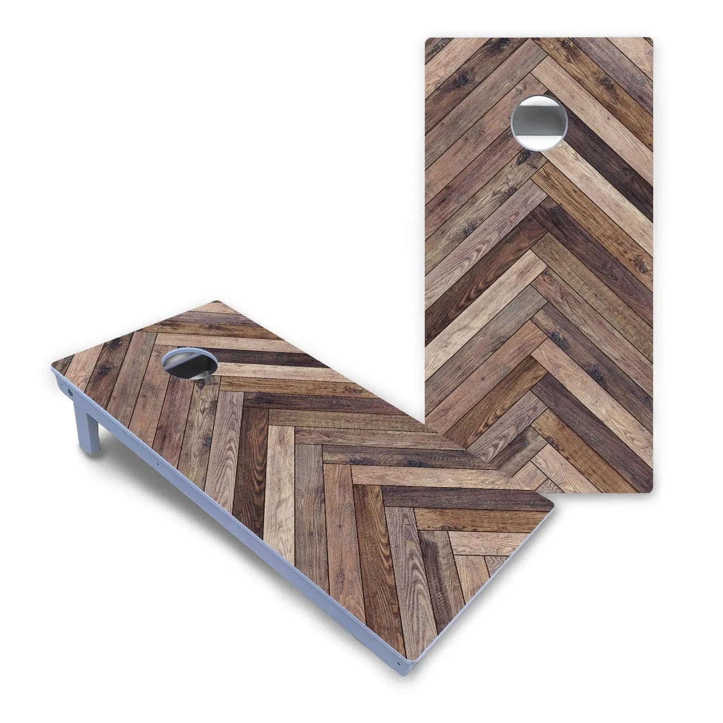 Herringbone Cornhole Boards - All Weather Series by Cornhole Solutions, handmade jewelry detail photo 2