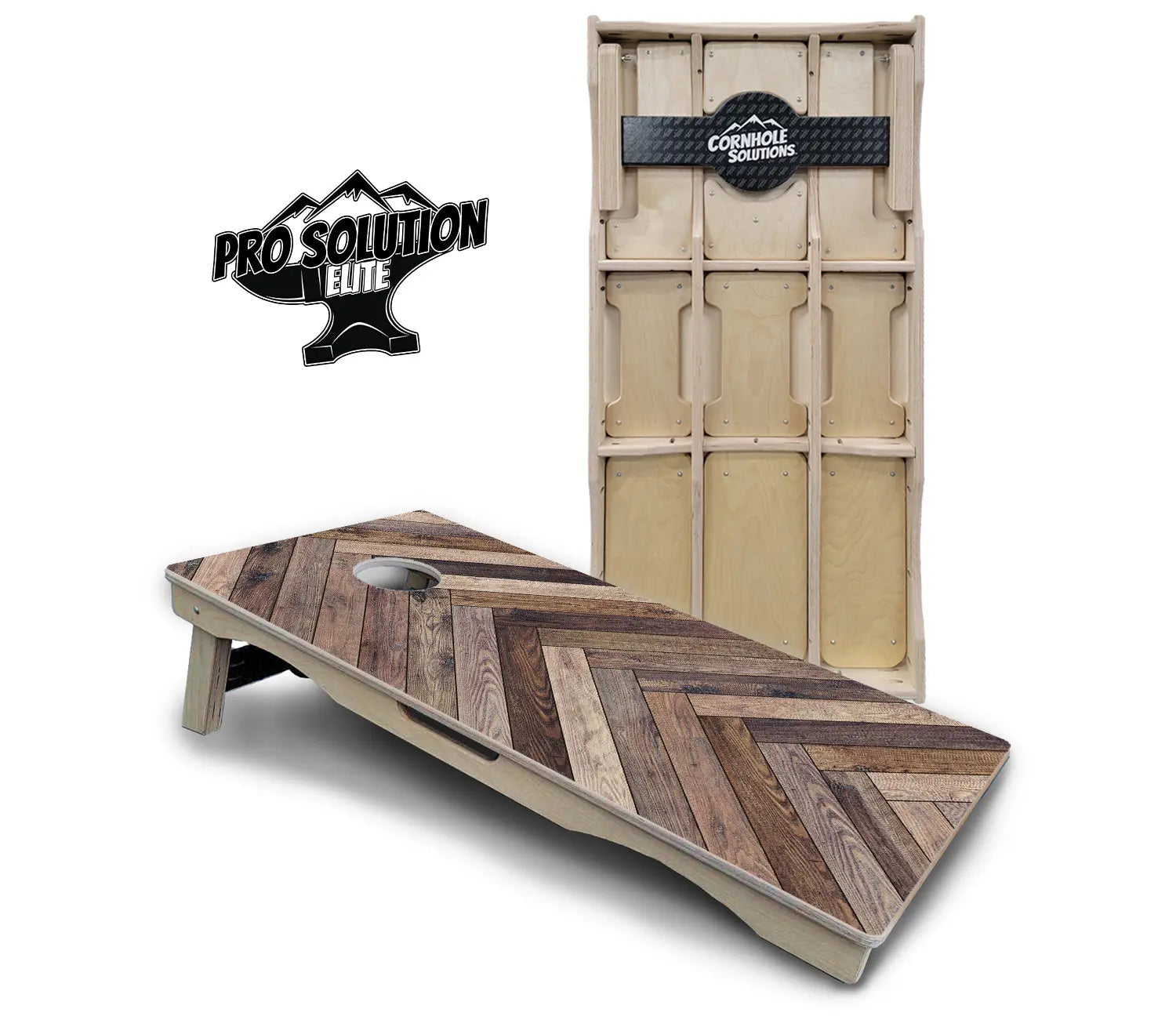 Herringbone Cornhole Boards - Pro Solution Elite Series by Cornhole Solutions, handmade jewelry main product photo