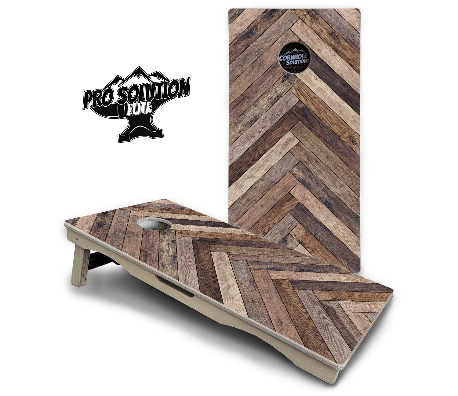Herringbone Cornhole Boards - Pro Solution Elite Series by Cornhole Solutions, handmade jewelry detail photo 2