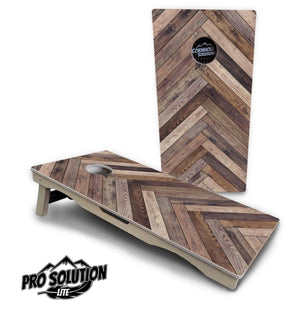 Herringbone Cornhole Boards - Pro Solution Lite Series Cornhole Solutions