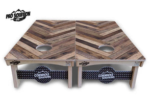 Herringbone Cornhole Boards - Pro Solution Lite Series Cornhole Solutions