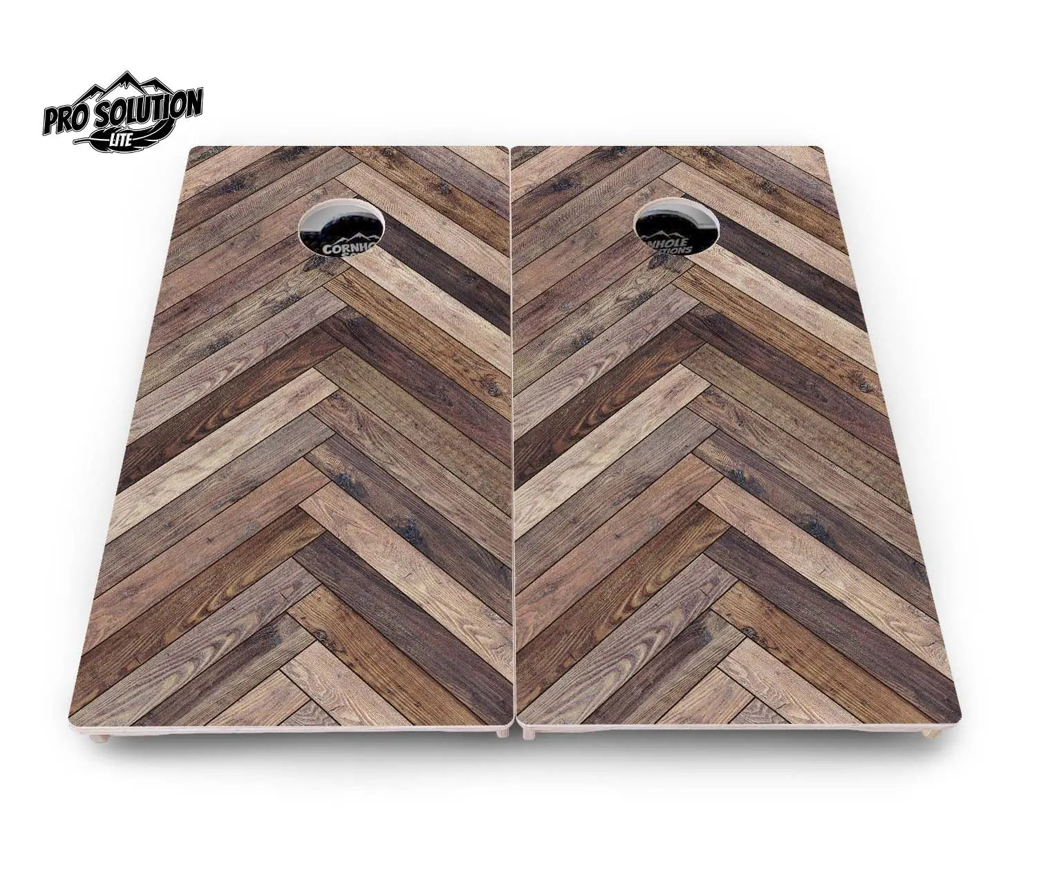 Herringbone Cornhole Boards - Pro Solution Lite Series Cornhole Solutions