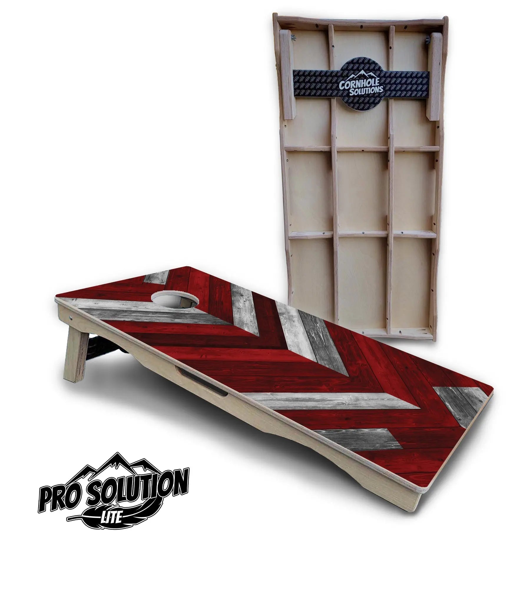 Herringbone Cornhole Boards - Pro Solution Lite Series Cornhole Solutions
