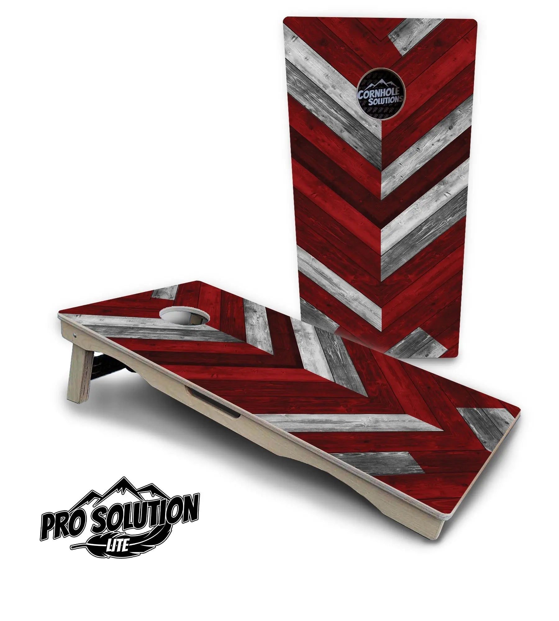 Herringbone Cornhole Boards - Pro Solution Lite Series Cornhole Solutions