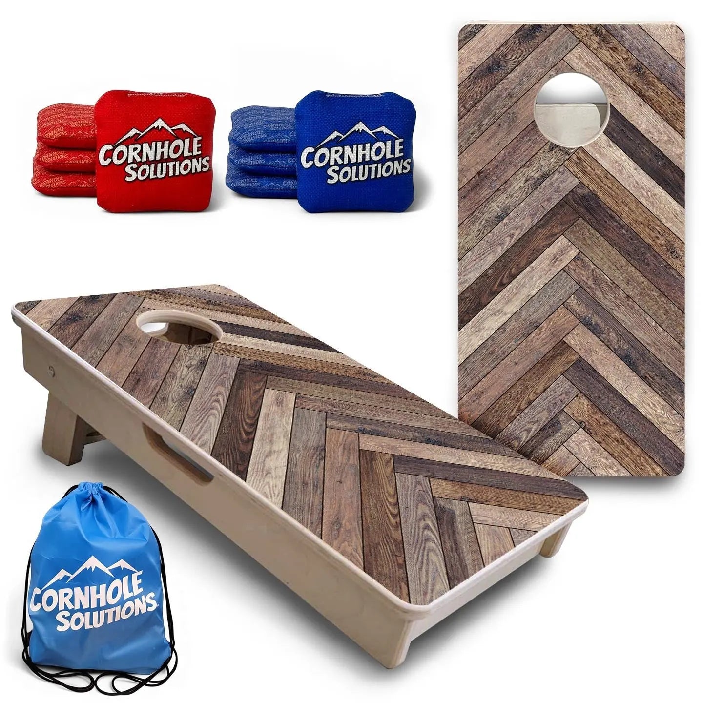 Herringbone - Mini or Vacation Size Cornhole Boards by Cornhole Solutions, handmade jewelry main product photo
