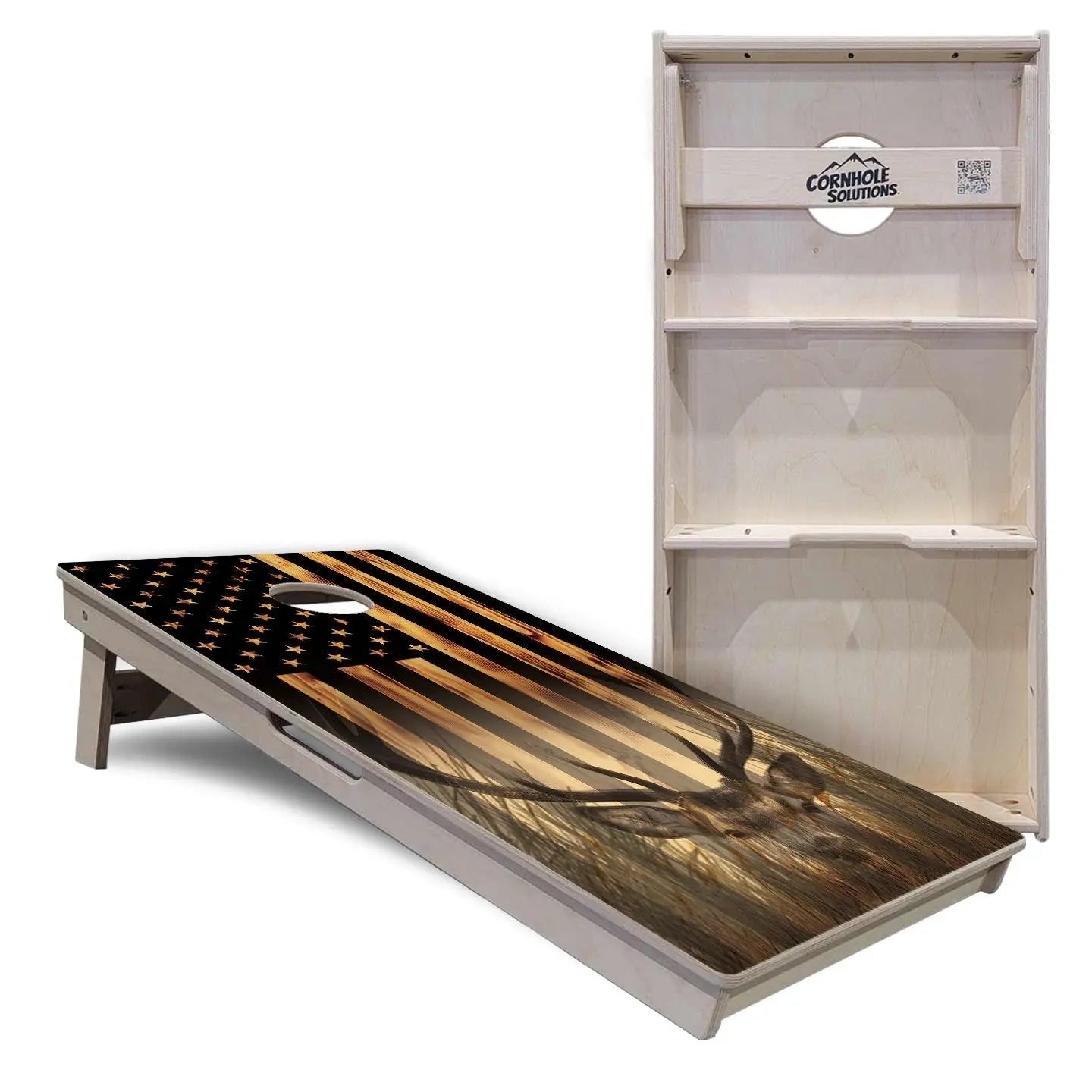 Hidden Deer Cornhole Boards - Professional Tournament Series by Cornhole Solutions, custom cornhole board detail photo 5