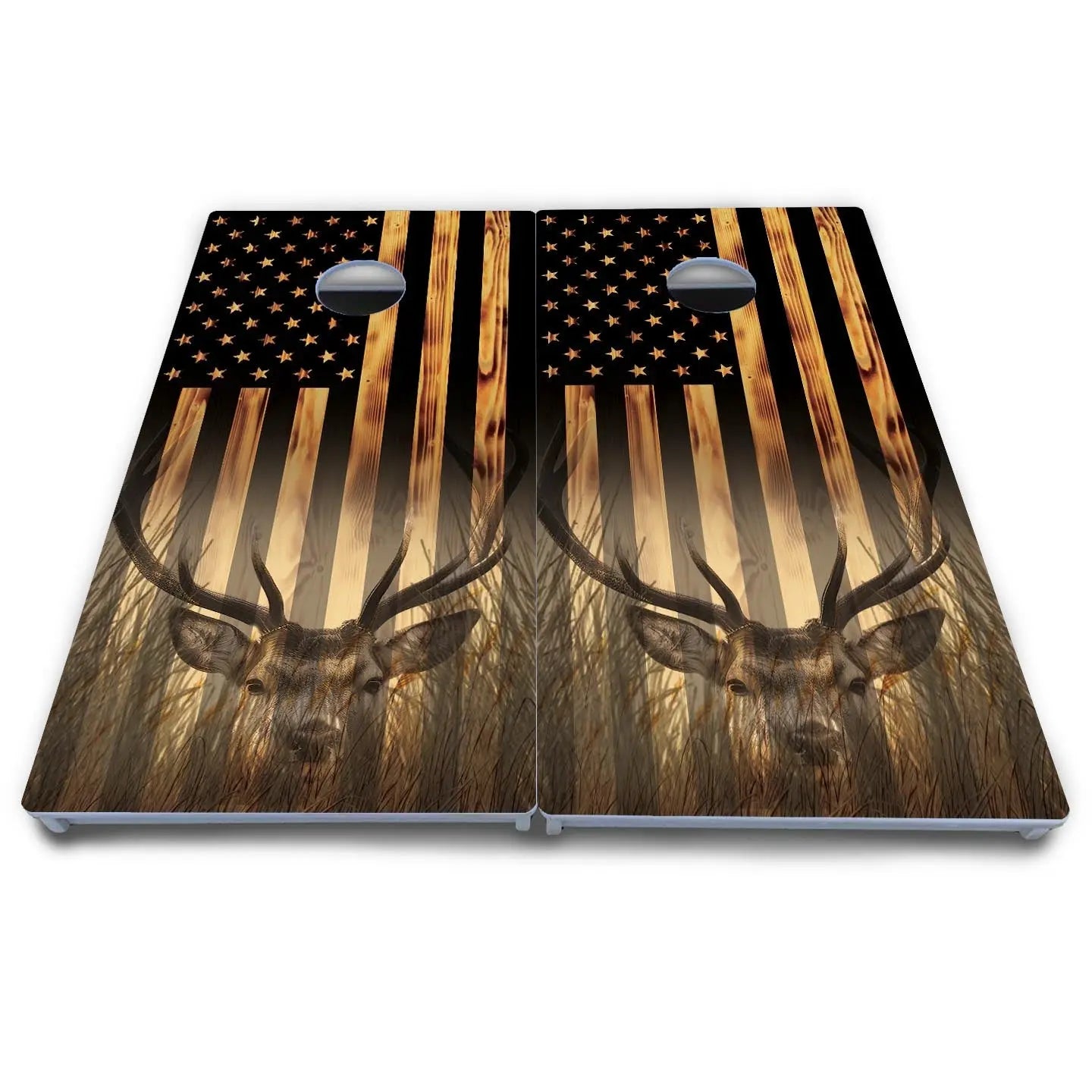 Hidden Deer & Fish Cornhole Boards - All Weather Series by Cornhole Solutions, custom cornhole board detail photo 5