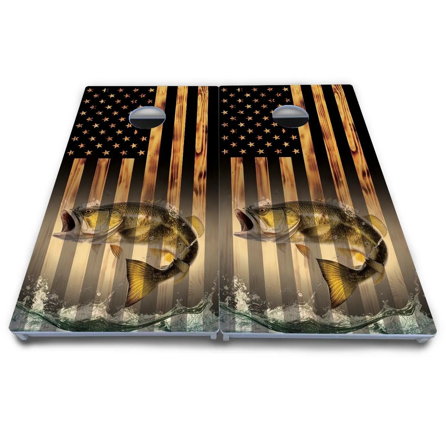 Hidden Deer & Fish Cornhole Boards - All Weather Series by Cornhole Solutions, custom cornhole board detail photo 7