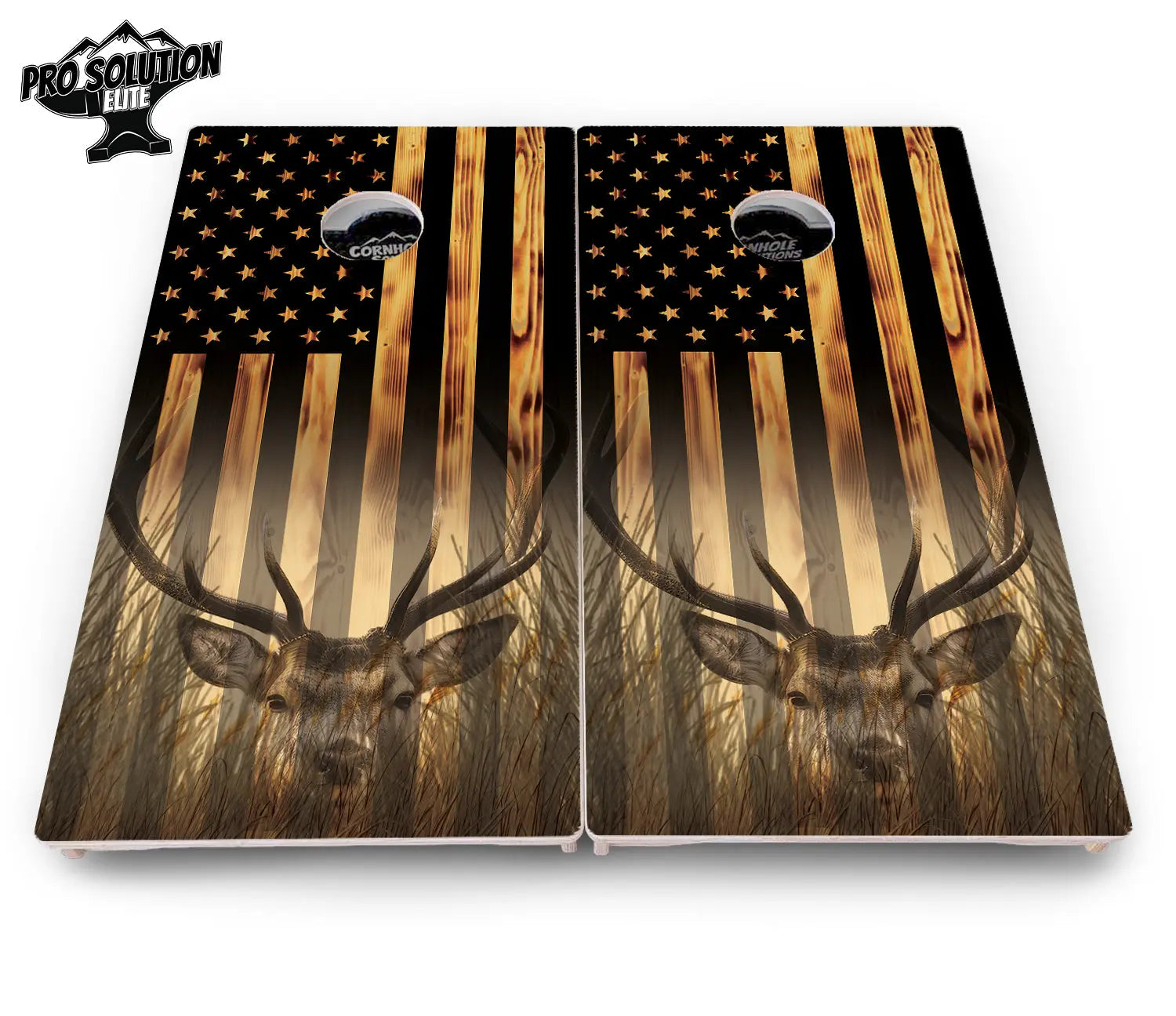 Hidden Deer & Fish Cornhole Boards - Pro Solution Elite Series by Cornhole Solutions, custom cornhole board detail photo 5