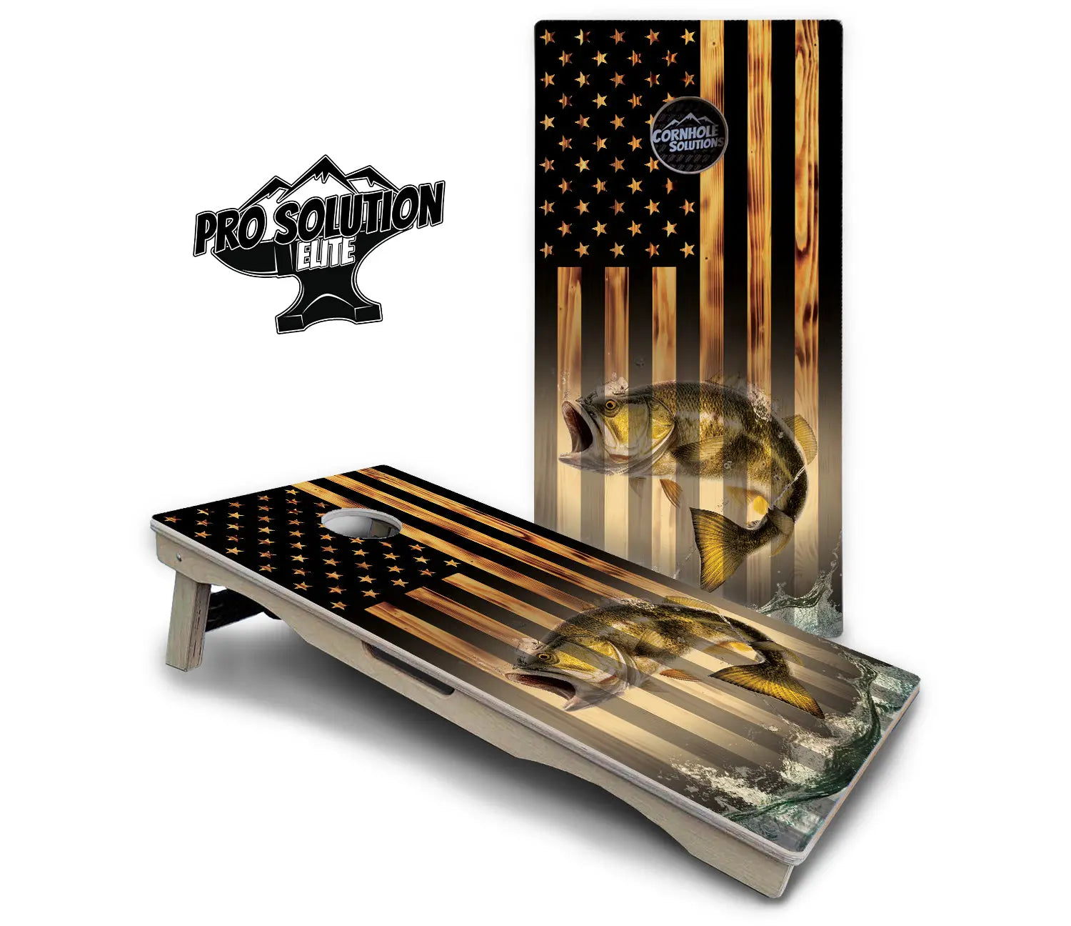 Hidden Deer & Fish Cornhole Boards - Pro Solution Elite Series by Cornhole Solutions, custom cornhole board detail photo 8