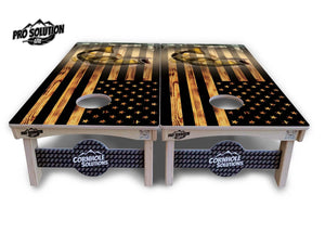 Hidden Deer & Fish Flag Cornhole Boards - Pro Solution Lite Series by Cornhole Solutions, custom cornhole board detail photo 10