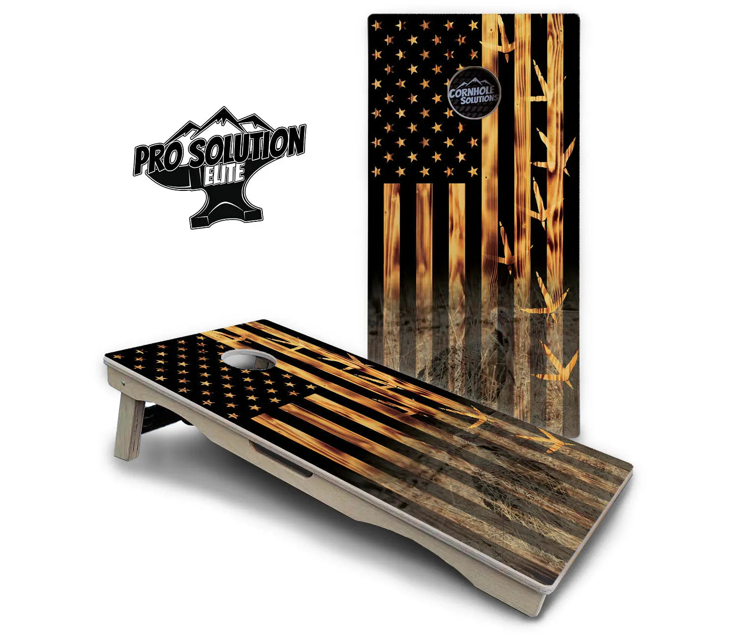 Hidden Turkey Flag Cornhole Boards - Pro Solution Elite Series Cornhole Solutions