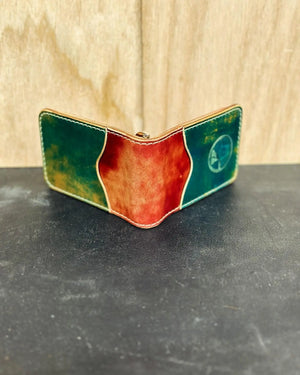 High end leather money clip wallets by Kw Leatherworks, handmade leather goods detail photo 4