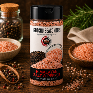 Igotchu Himalayan Salt & Pepper seasoning by Igotchu Seasonings, Southern food gift main product photo