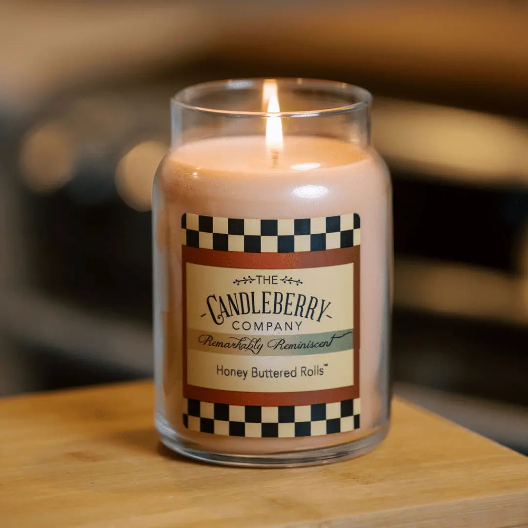 Honey Buttered Rolls™, Large Jar Candle (Collective) The Candleberry® Candle Company