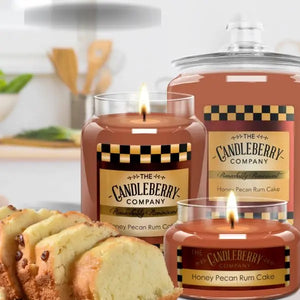 Honey Pecan Rum Cake™, Small Jar Candle (Collective) The Candleberry® Candle Company