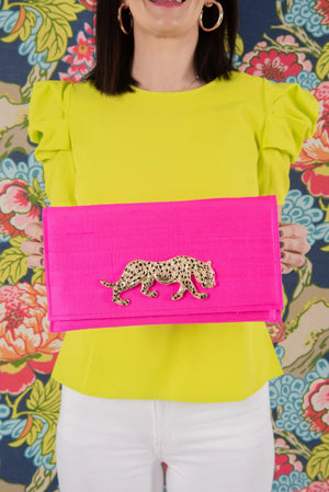 Hot Cindy Clutch by Garland Bags, handmade leather goods detail photo 3