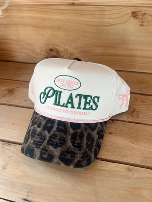 Hot Girls go to Pilates - Leopard Vintage Hat by KenzKustomz, Southern lifestyle apparel detail photo 9